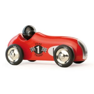 Voiture old sport Trophy en bois Rouge / Naturelle