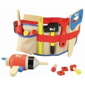 Ceinture d'outils en bois pour petits bricoleurs