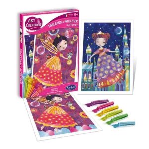 Art et Créations - Tableaux à pailleter - Féés des Airs et des Mers / Princesses du monde / Sirènes