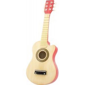 Guitare Naturelle et Rouge