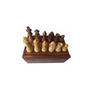 Pièces d'échecs 76 mm en bois classique