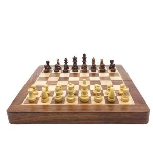 Coffret d'échecs pliant magnétique 25 cm