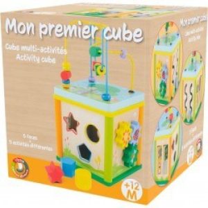 Cube multi-activités en bois